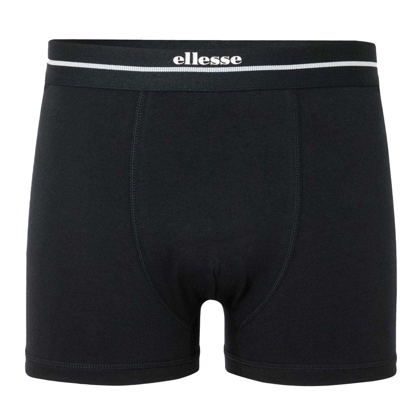 Black - Front - Ellesse Mens Ambria Boxer Shorts (Pack of 3)