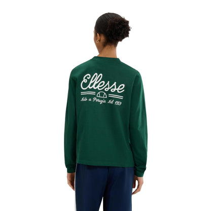 Dark Green - Back - Ellesse Womens-Ladies Antoine Long-Sleeved T-Shirt