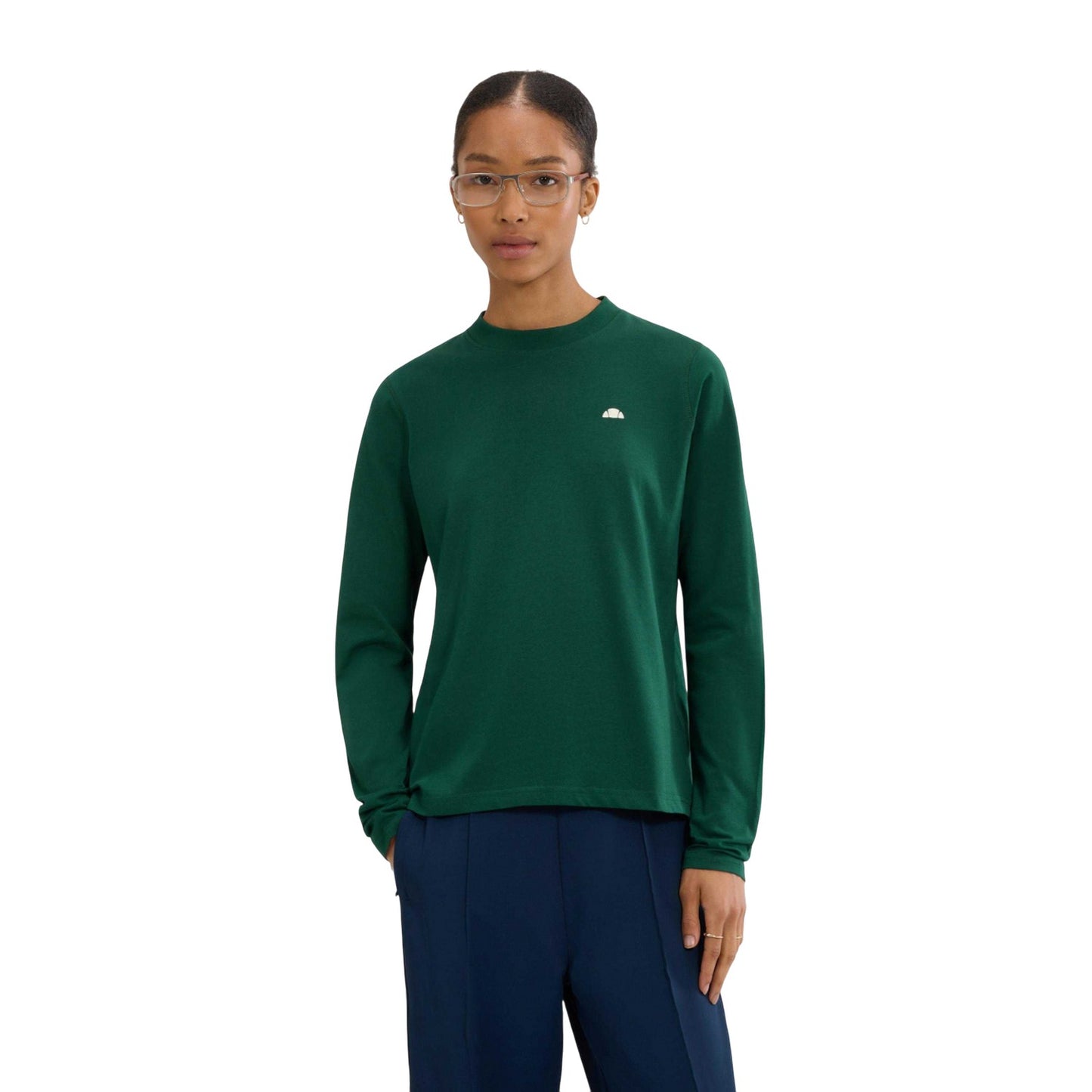 Dark Green - Front - Ellesse Womens-Ladies Antoine Long-Sleeved T-Shirt