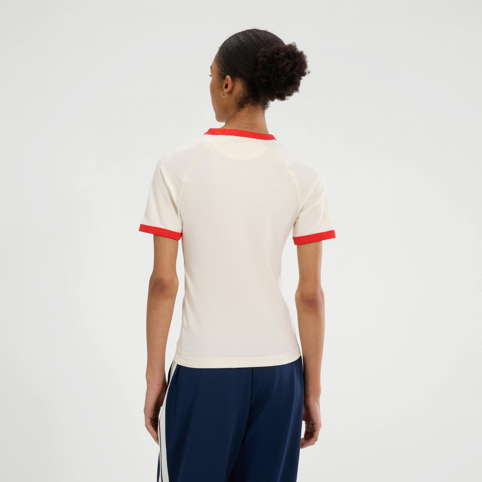 Off White - Back - Ellesse Womens-Ladies Etchemin Slim T-Shirt