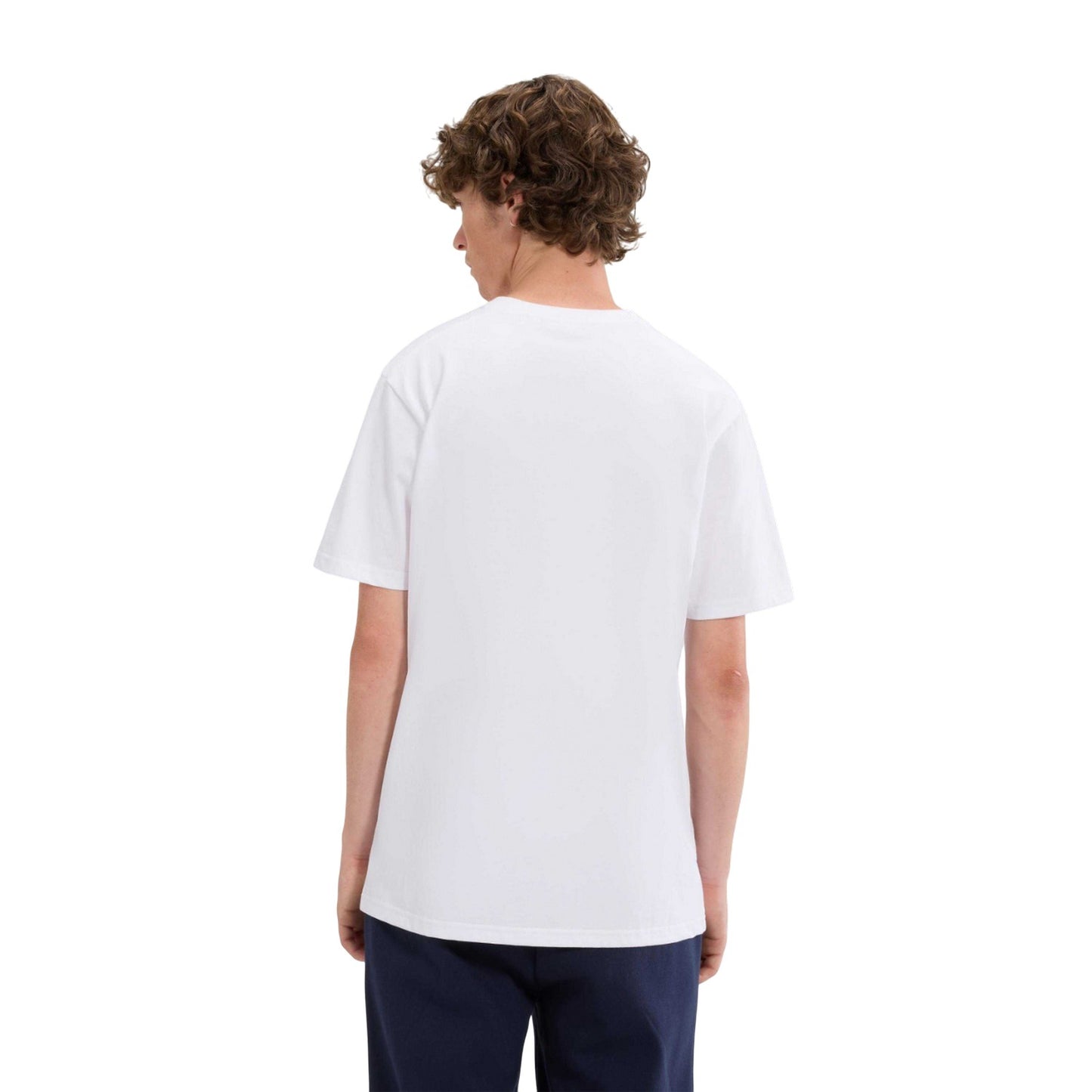 White - Back - Ellesse Mens Ollio 2 T-Shirt