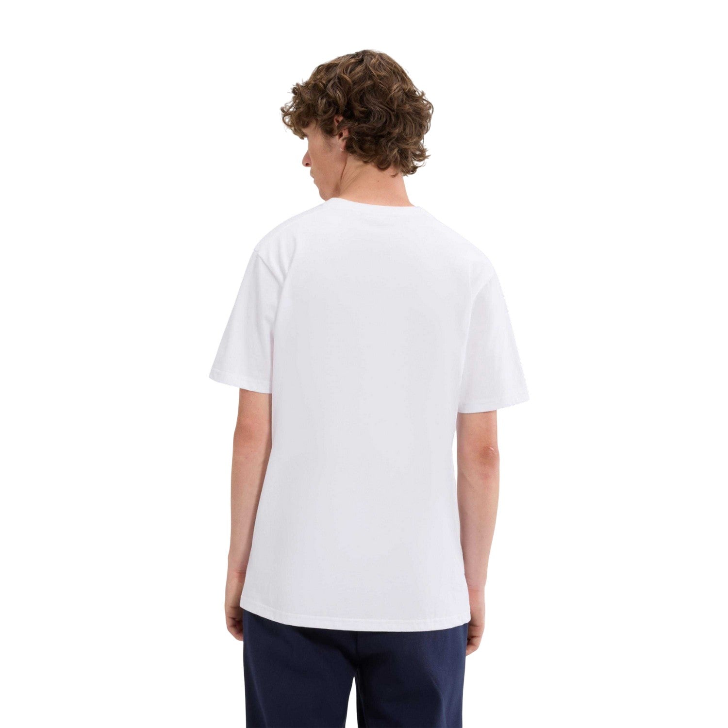 White - Back - Ellesse Mens Ollio 2 T-Shirt