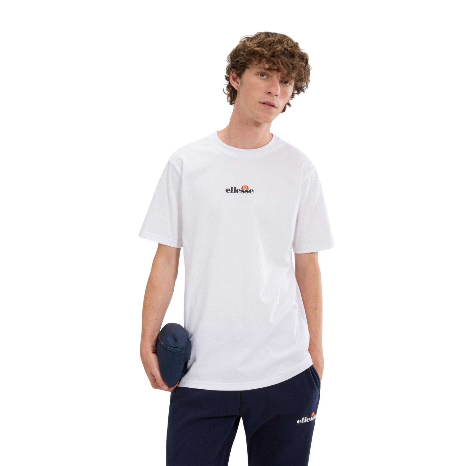 White - Side - Ellesse Mens Ollio 2 T-Shirt