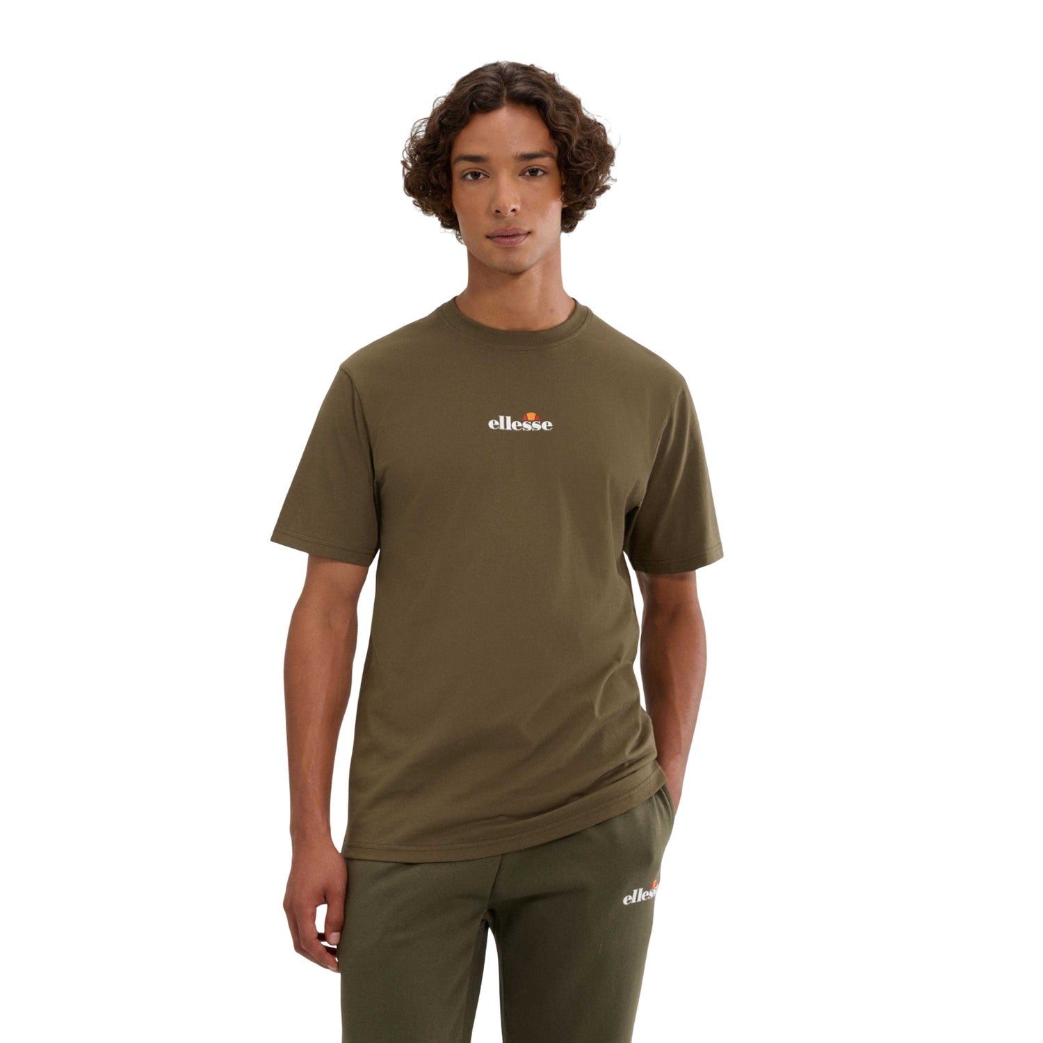 Khaki - Side - Ellesse Mens Ollio 2 T-Shirt