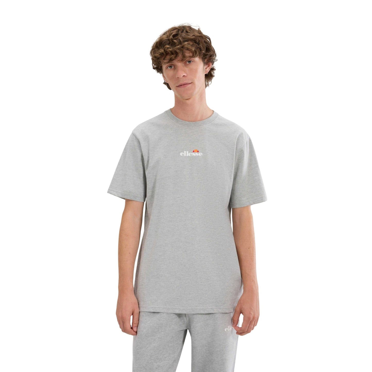 Light Grey Marl - Back - Ellesse Mens Ollio 2 T-Shirt