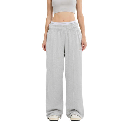 Light Grey Marl - Side - Ellesse Womens-Ladies Casoli Jogging Bottoms