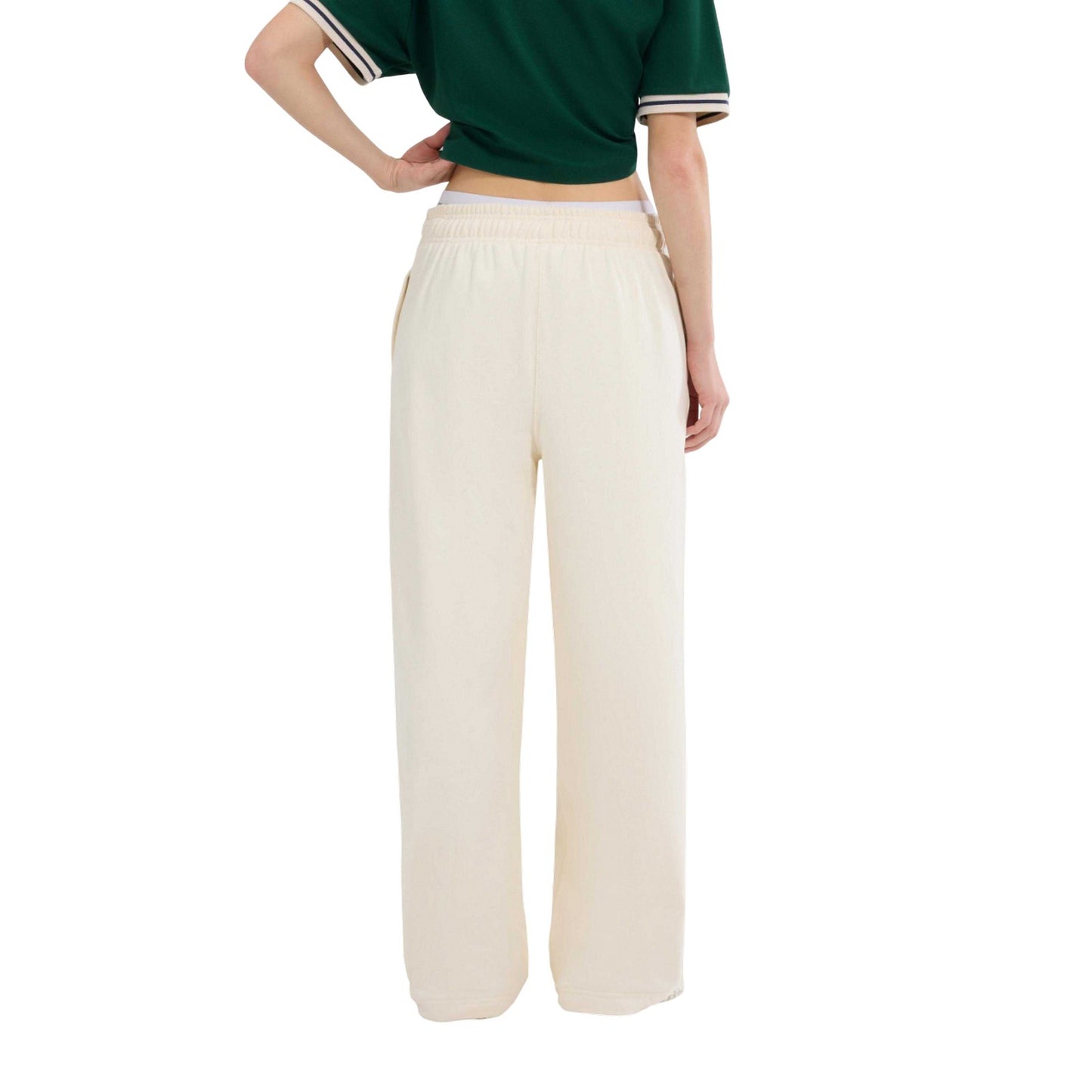 Off White - Back - Ellesse Womens-Ladies Casoli Jogging Bottoms