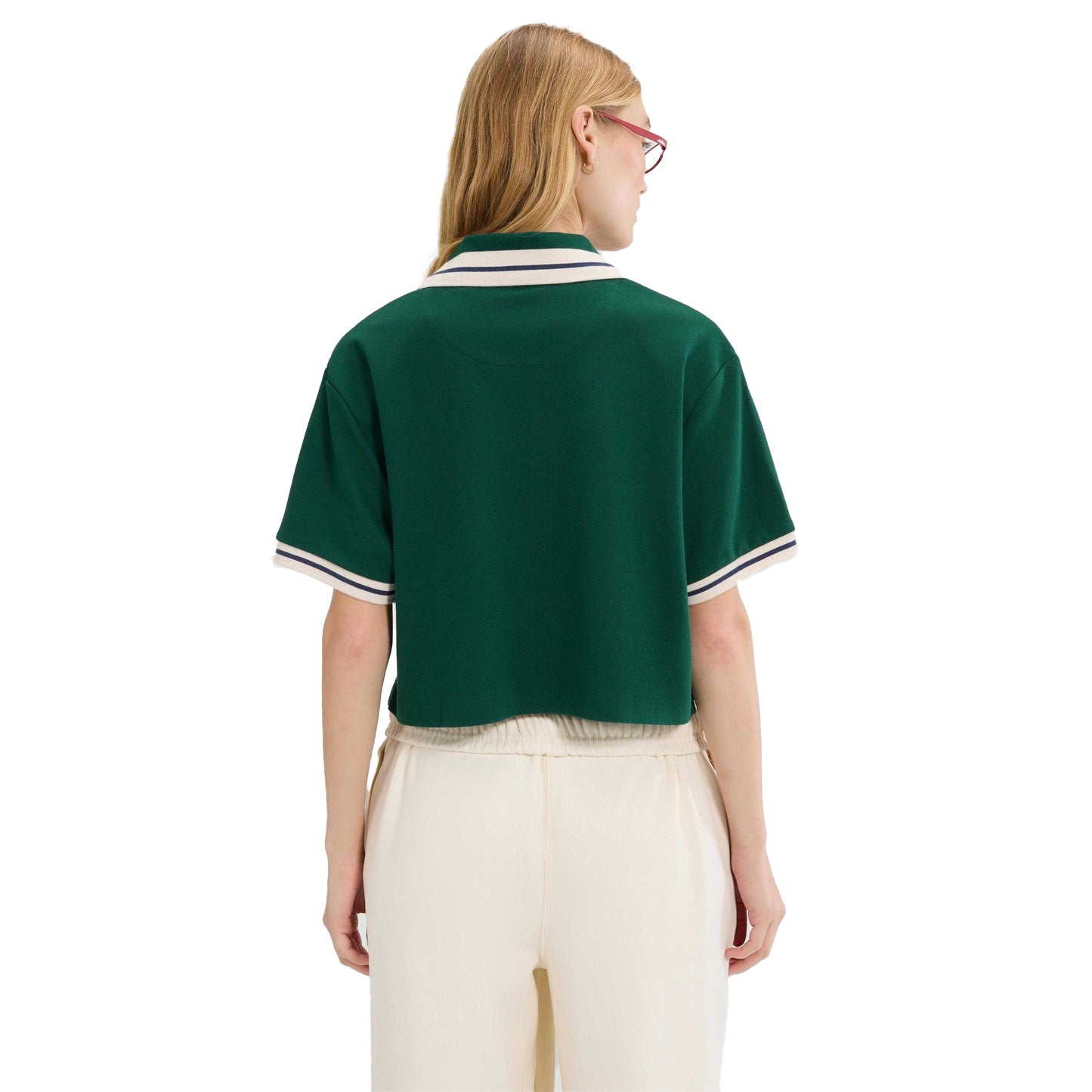 Dark Green - Back - Ellesse Womens-Ladies Fernie Polo Shirt