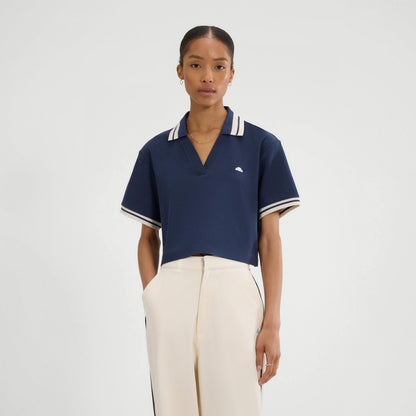 Navy - Front - Ellesse Womens-Ladies Fernie Polo Shirt