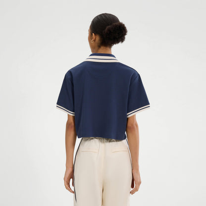 Navy - Back - Ellesse Womens-Ladies Fernie Polo Shirt