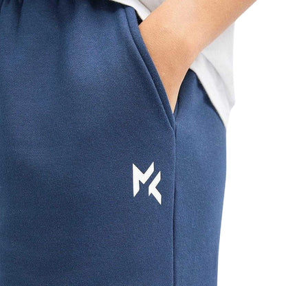Navy - Side - Miss Kick Womens-Ladies Freya Jogging Bottoms