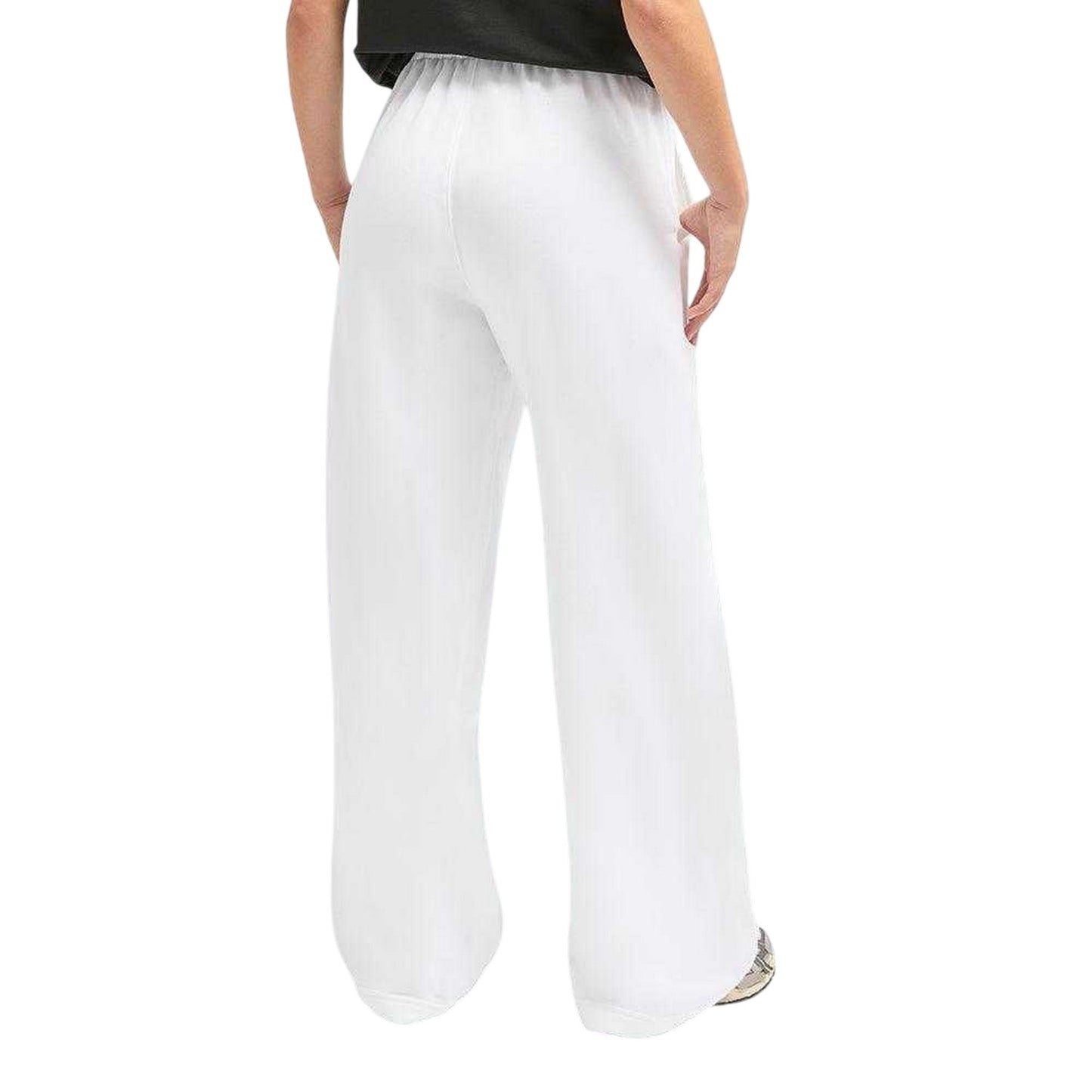 White - Back - Miss Kick Womens-Ladies Freya Jogging Bottoms