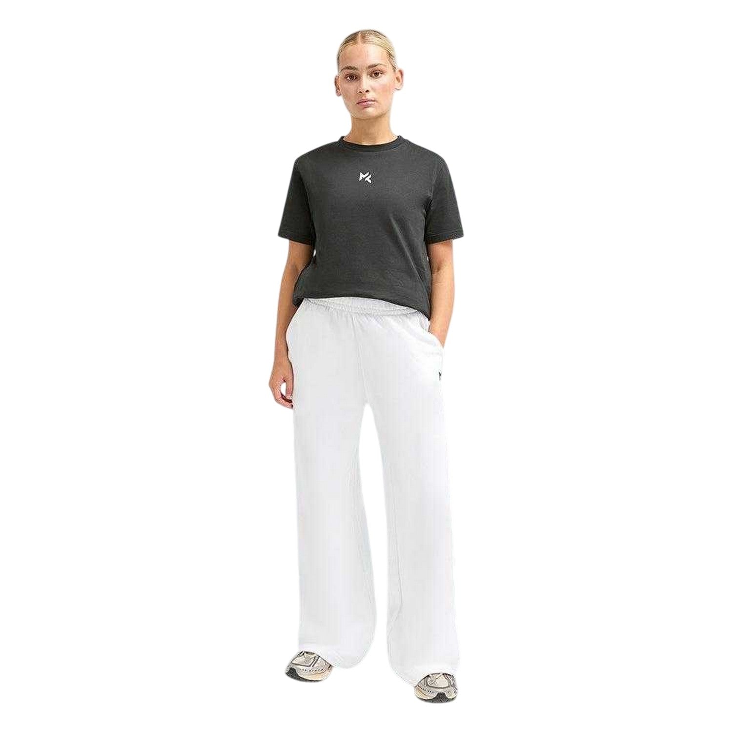 White - Lifestyle - Miss Kick Womens-Ladies Freya Jogging Bottoms