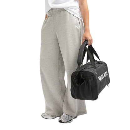 Grey Marl - Front - Miss Kick Womens-Ladies Freya Jogging Bottoms