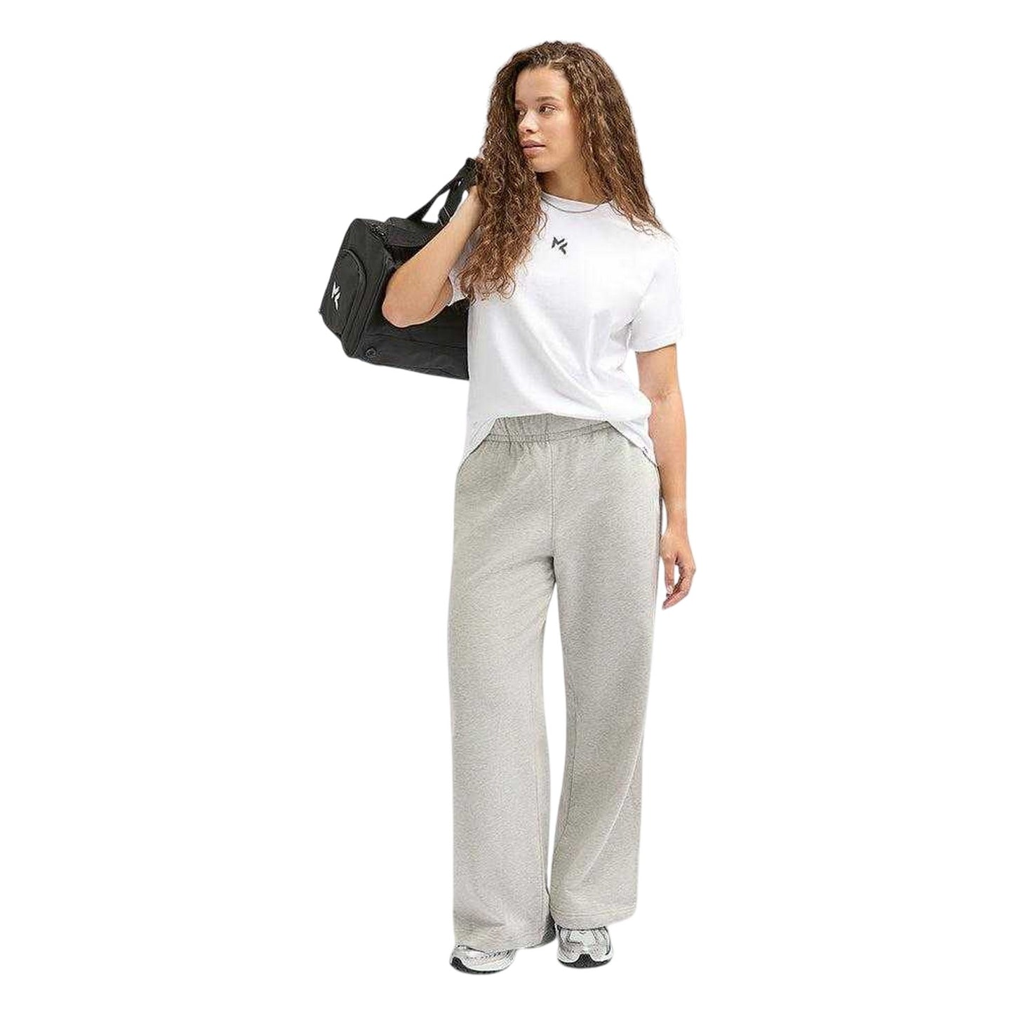 Grey Marl - Lifestyle - Miss Kick Womens-Ladies Freya Jogging Bottoms