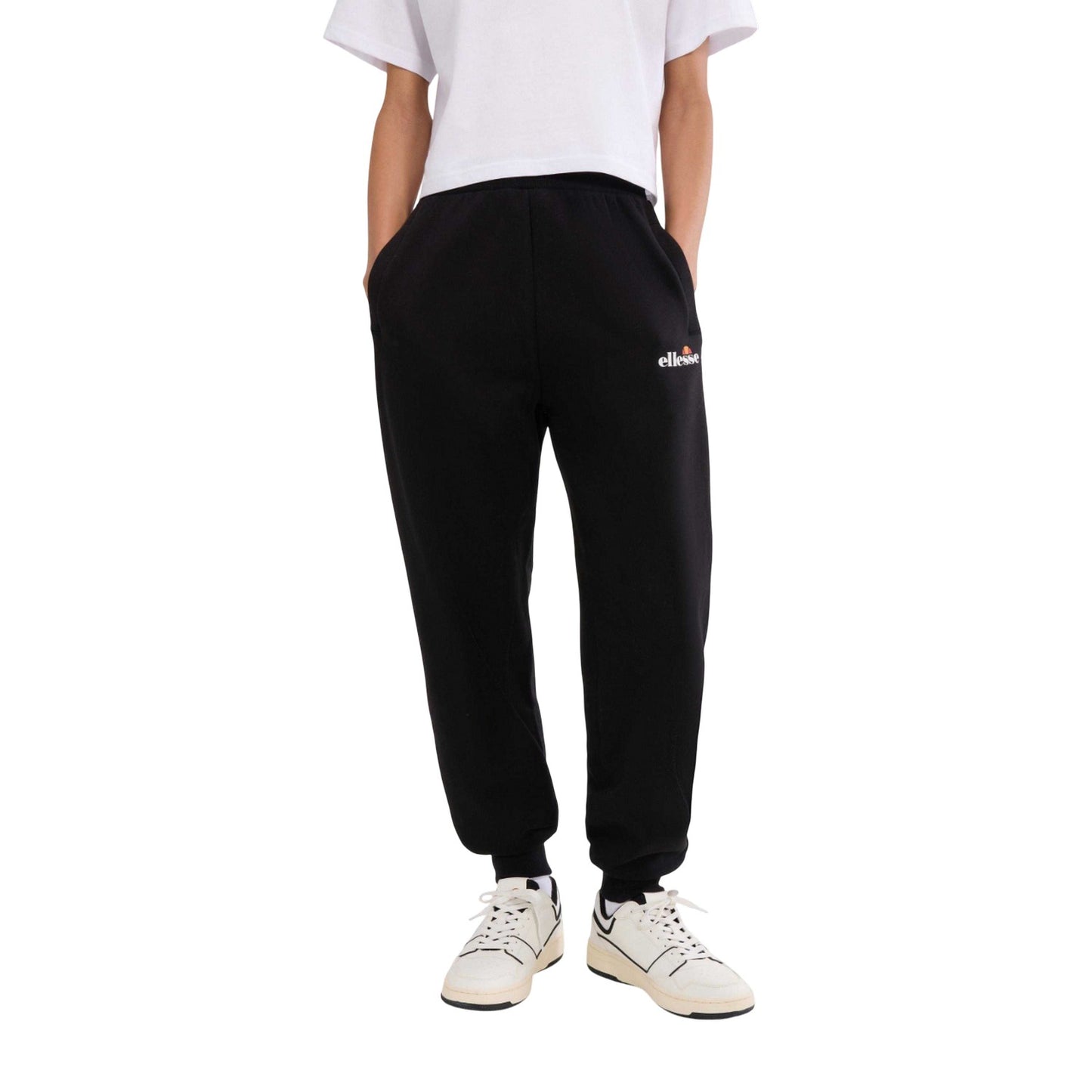 Black - Side - Ellesse Womens-Ladies Majana 2 Jogging Bottoms