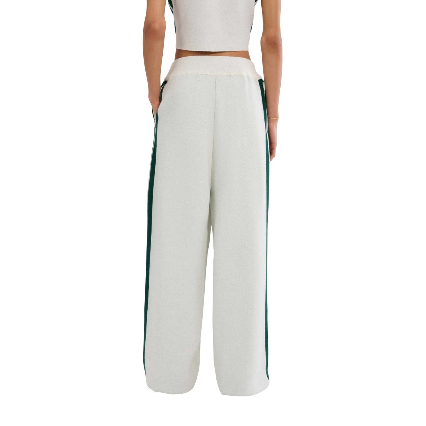 Off White - Back - Ellesse Womens-Ladies Niantellos Knitted Trousers
