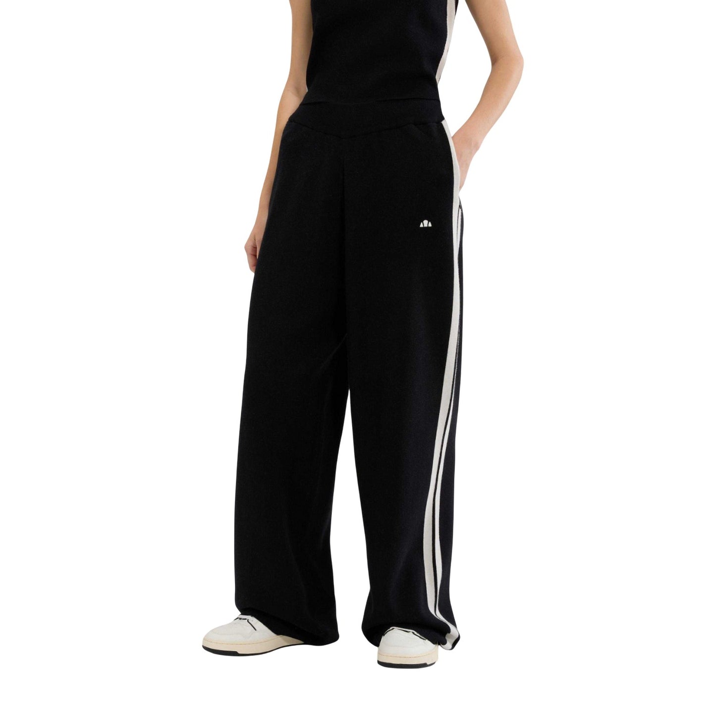 Black - Side - Ellesse Womens-Ladies Niantellos Knitted Trousers