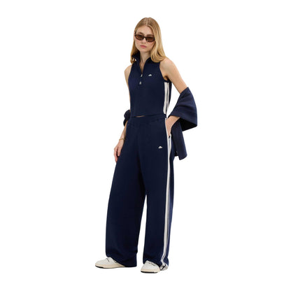 Navy - Pack Shot - Ellesse Womens-Ladies Niantellos Knitted Trousers