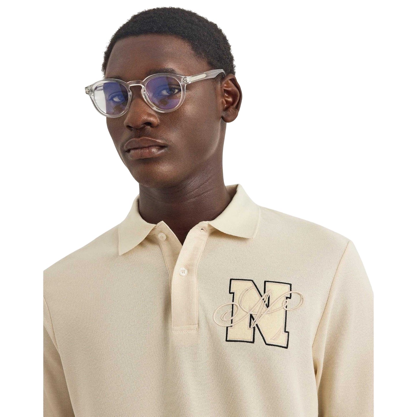 Ivory - Side - Nautica Mens Tandra Polo Shirt