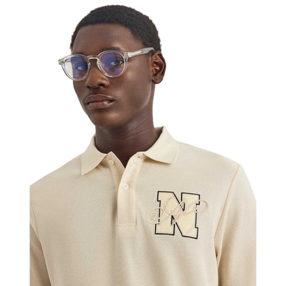 Ivory - Side - Nautica Mens Tandra Polo Shirt