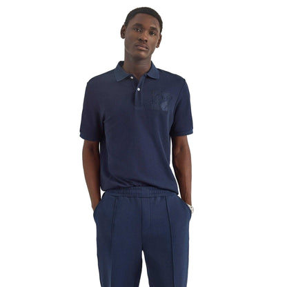 Dark Navy - Front - Nautica Mens Tandra Polo Shirt