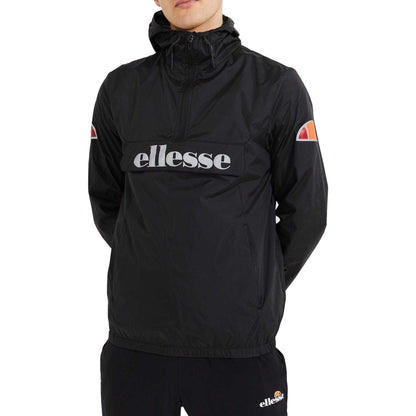 Black - Front - Ellesse Mens Acera Overhead Hooded Jacket