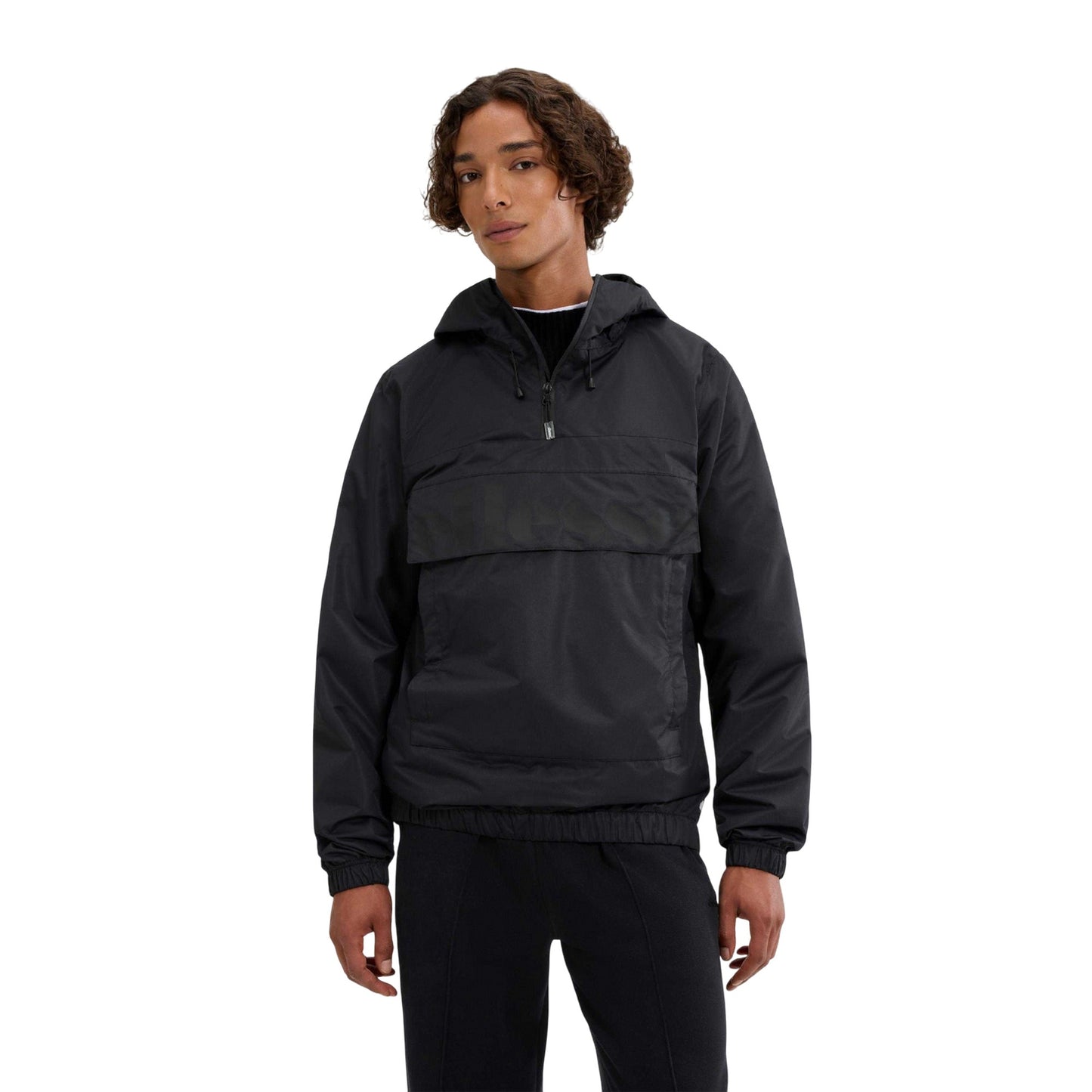 Black - Side - Ellesse Mens Mont Overhead All Terrain Hooded Jacket