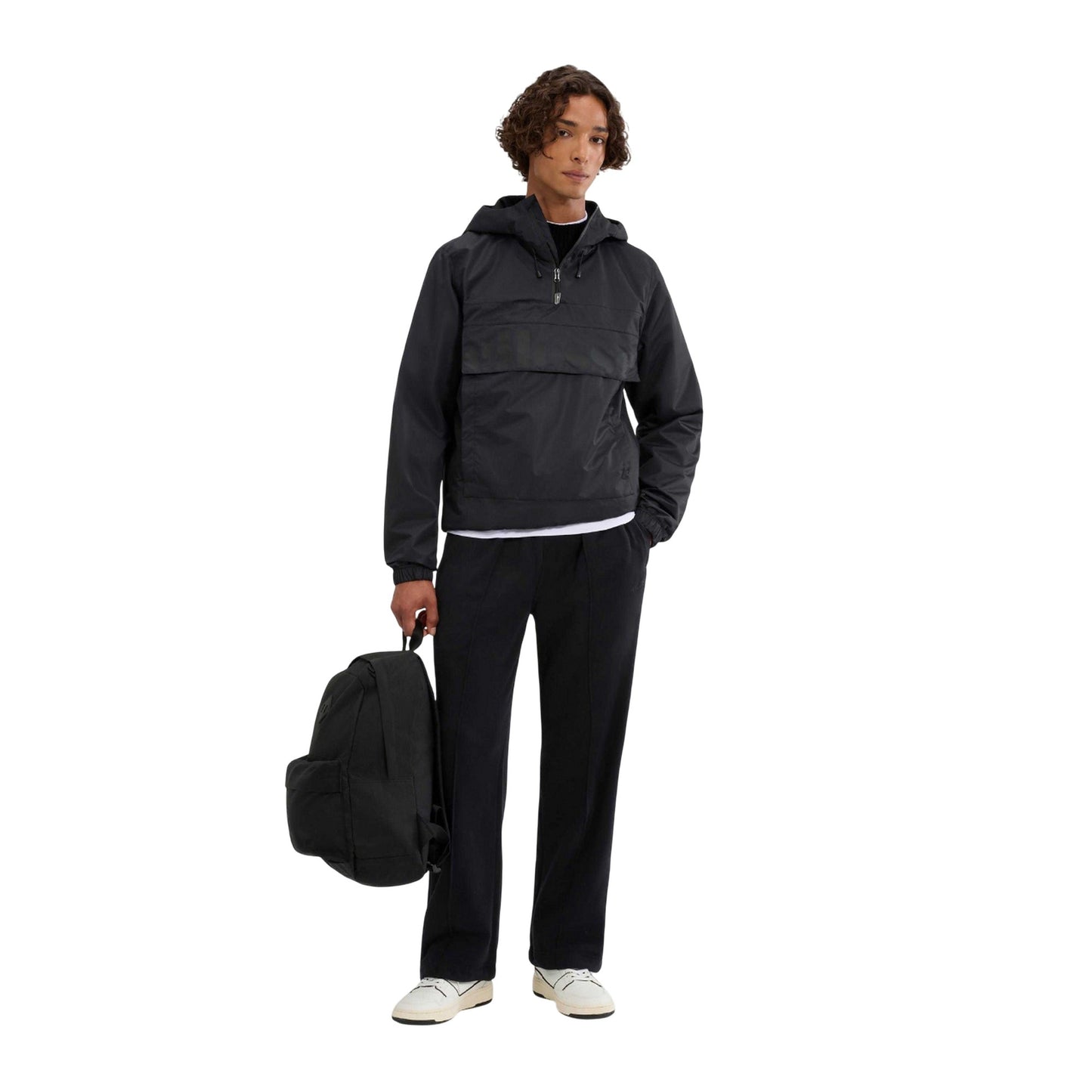 Black - Lifestyle - Ellesse Mens Mont Overhead All Terrain Hooded Jacket