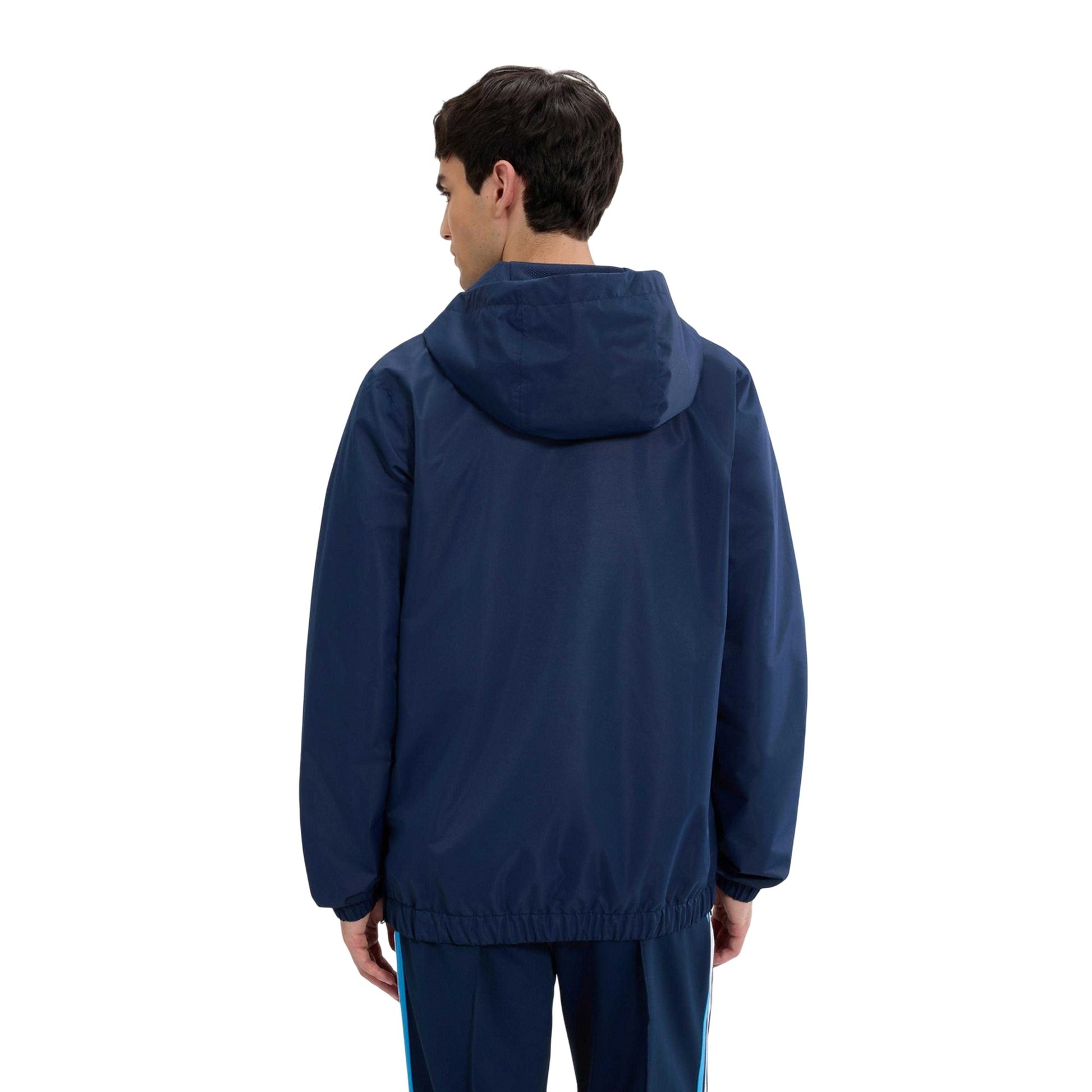 Navy - Back - Ellesse Mens Mont Overhead All Terrain Hooded Jacket