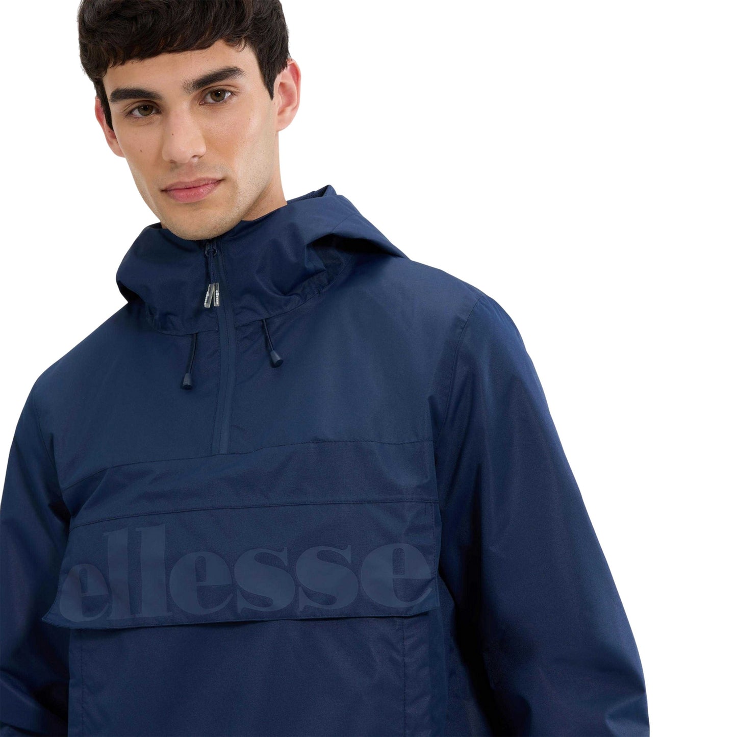Navy - Side - Ellesse Mens Mont Overhead All Terrain Hooded Jacket