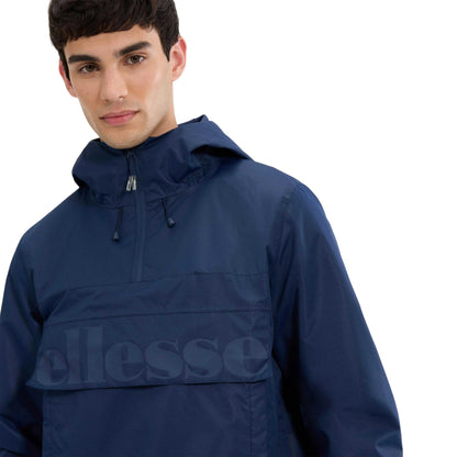 Navy - Side - Ellesse Mens Mont Overhead All Terrain Hooded Jacket