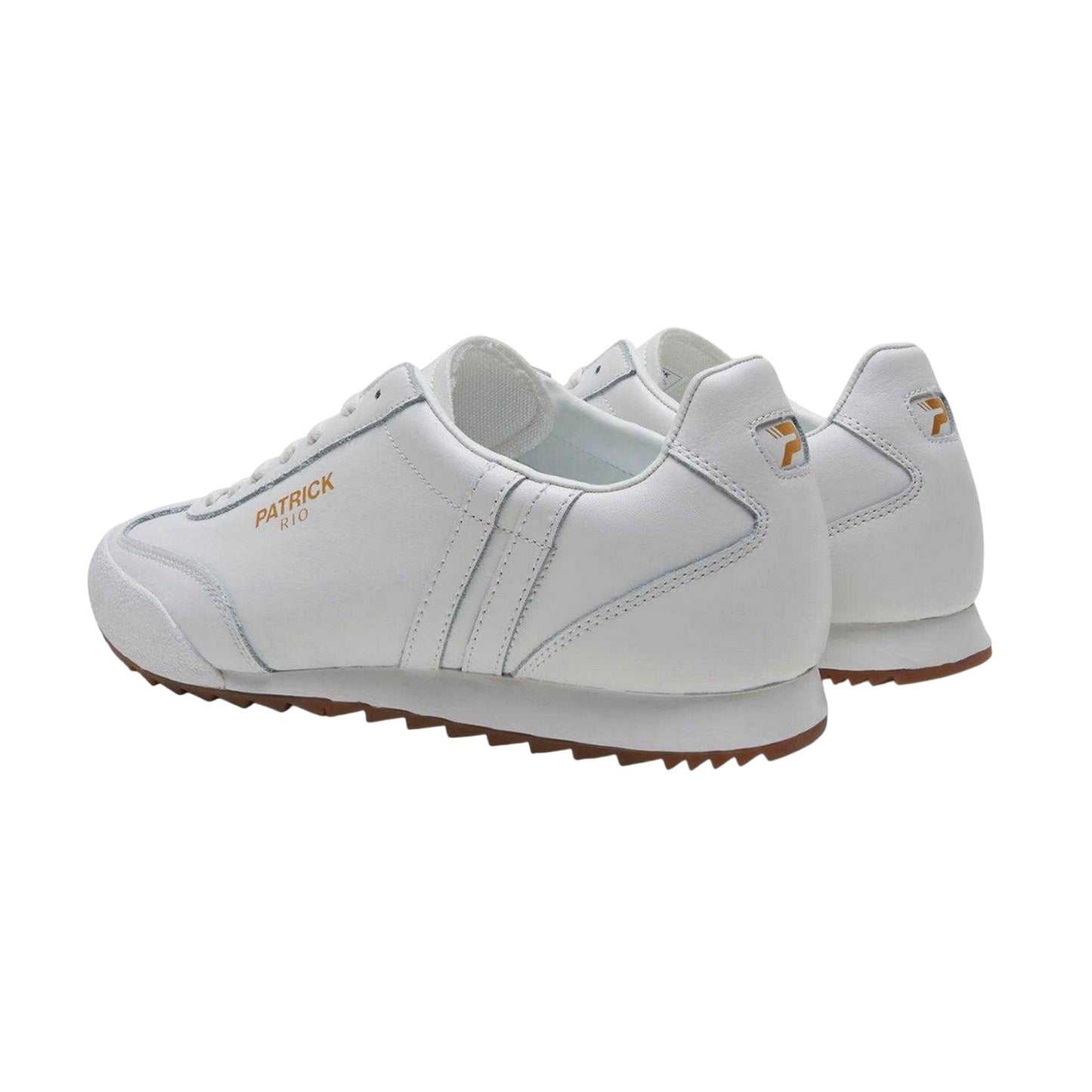 White - Back - Patrick Mens Rio Suede Trainers