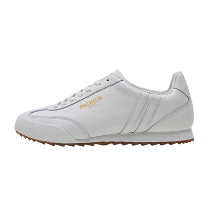White - Side - Patrick Mens Rio Suede Trainers