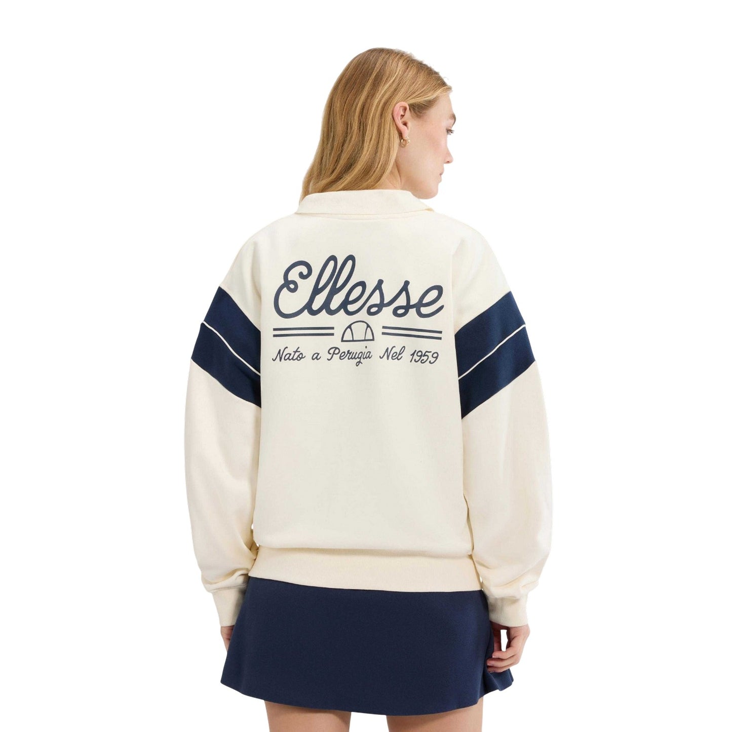 Off White - Back - Ellesse Womens-Ladies Calgary Sweatshirt