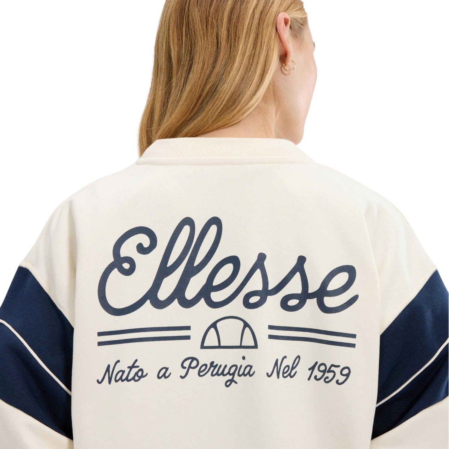 Off White - Side - Ellesse Womens-Ladies Calgary Sweatshirt