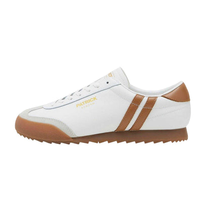 White-Tan - Lifestyle - Patrick Mens Bergan Leather Trainers