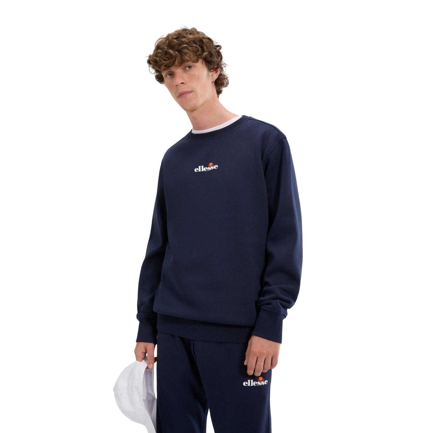 Navy - Side - Ellesse Mens Kiamto 2 Sweatshirt