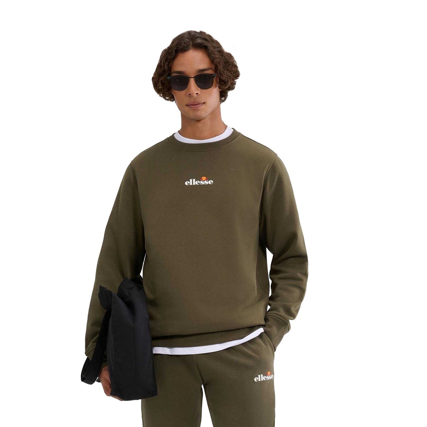 Khaki Green - Front - Ellesse Mens Kiamto 2 Sweatshirt