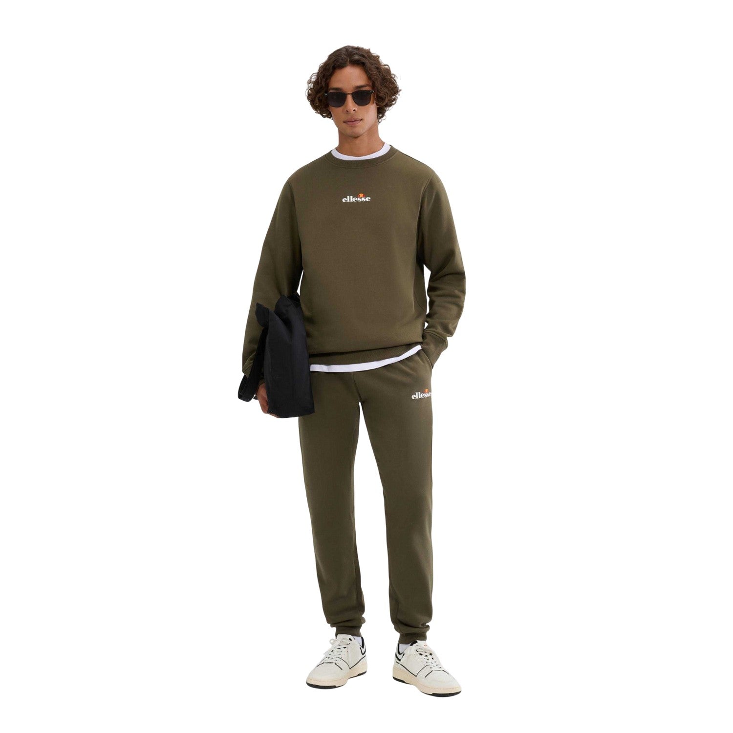 Khaki Green - Side - Ellesse Mens Kiamto 2 Sweatshirt