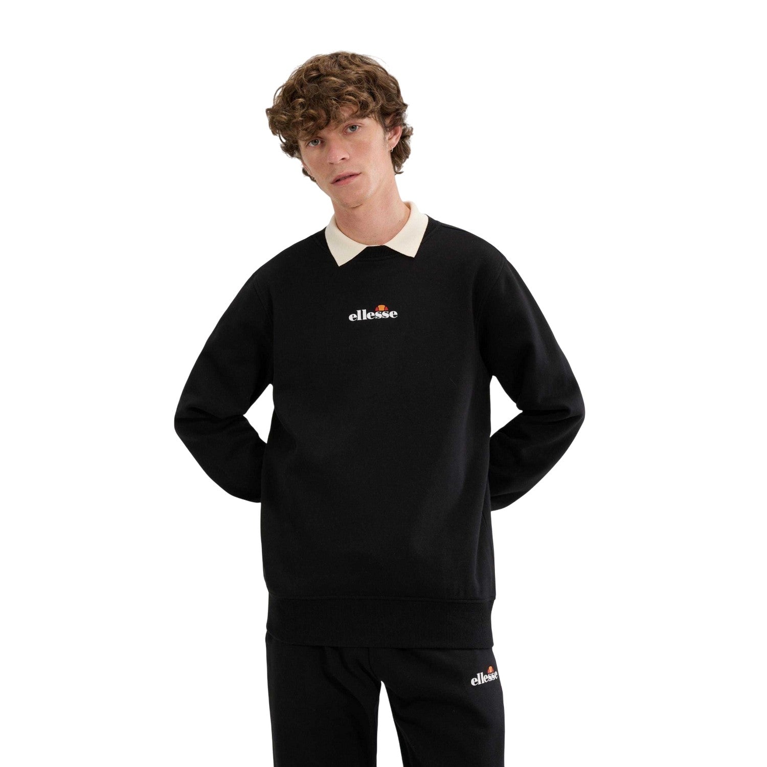 Black - Side - Ellesse Mens Kiamto 2 Sweatshirt