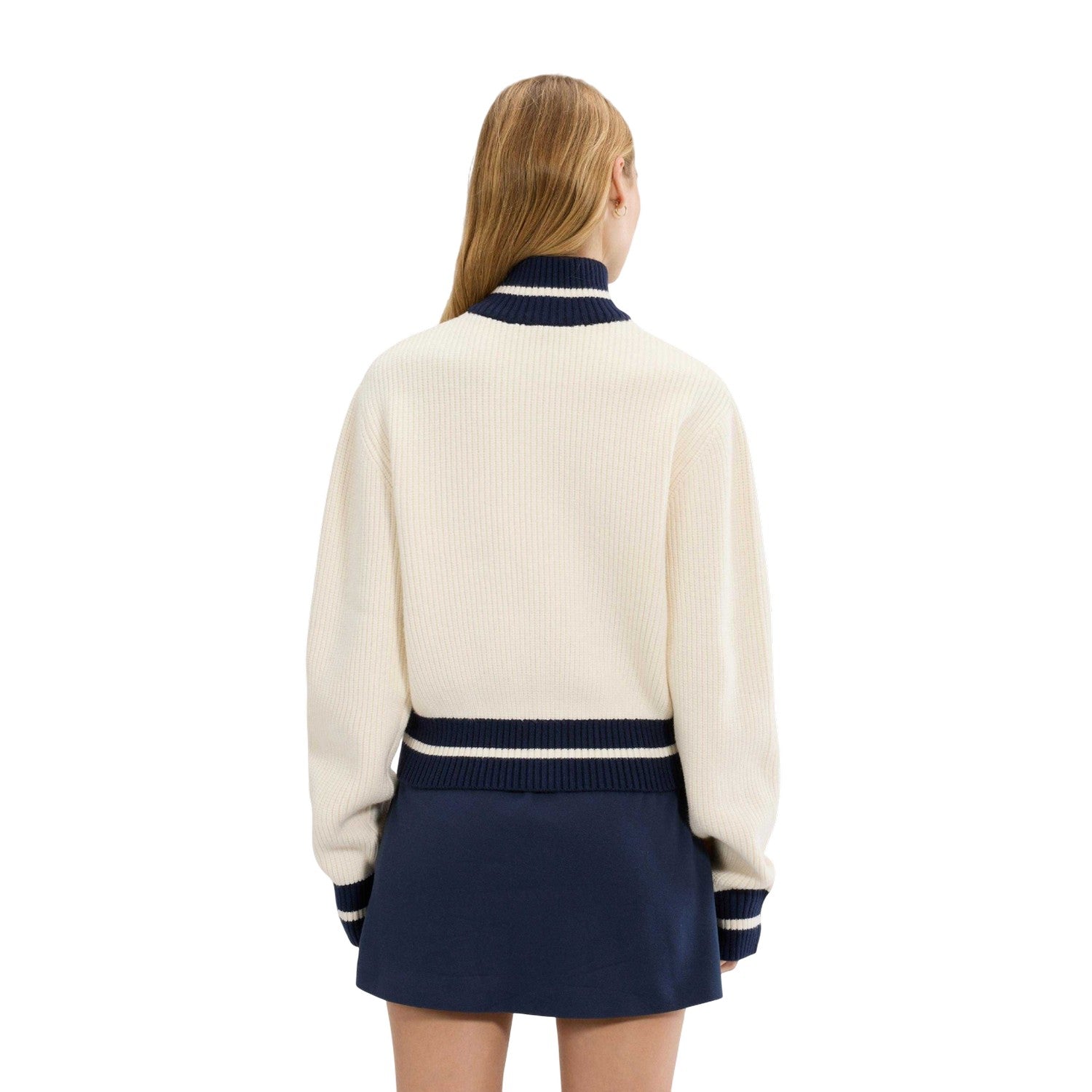 Off White - Back - Ellesse Womens-Ladies Le Massif Full Zip Jacket