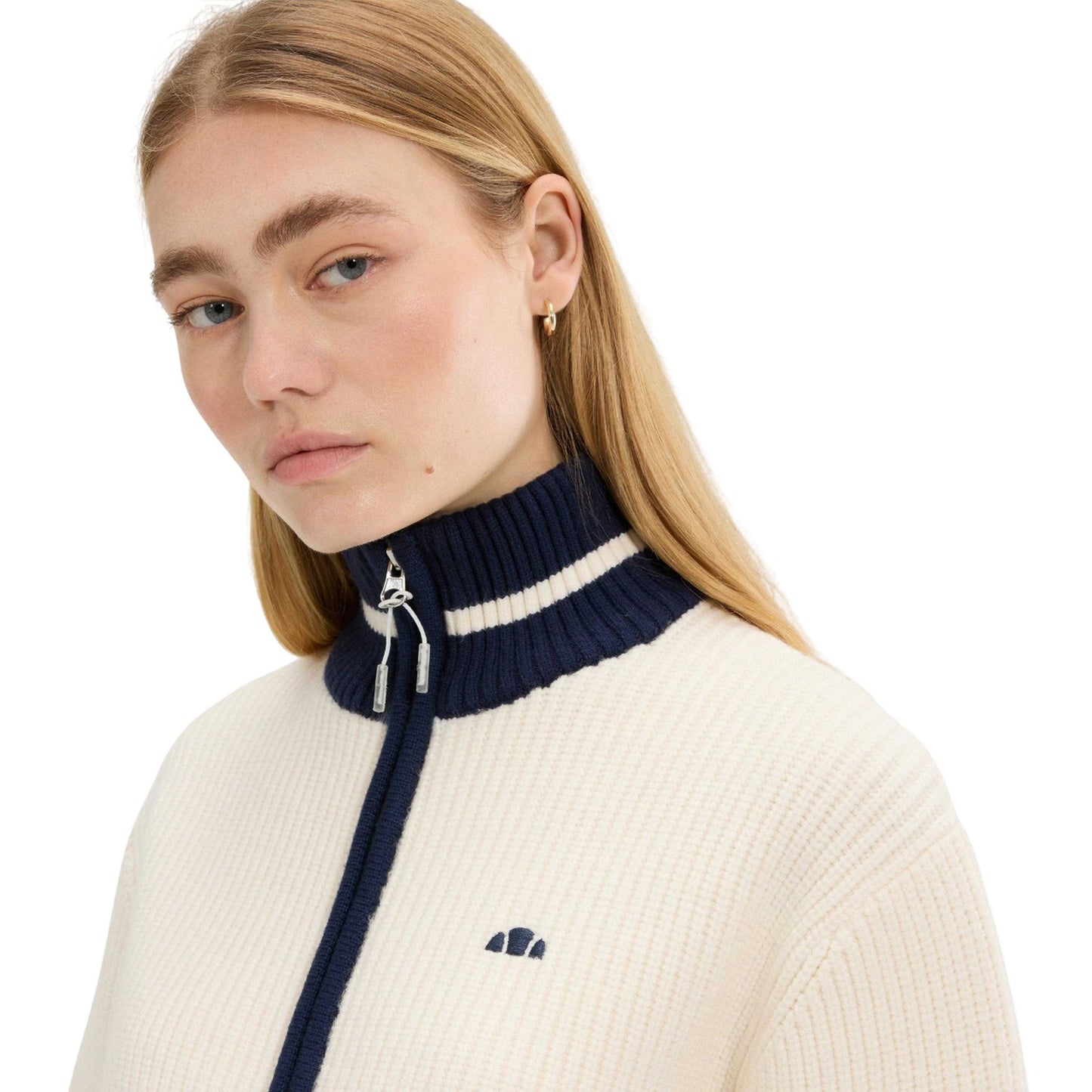 Off White - Side - Ellesse Womens-Ladies Le Massif Full Zip Jacket