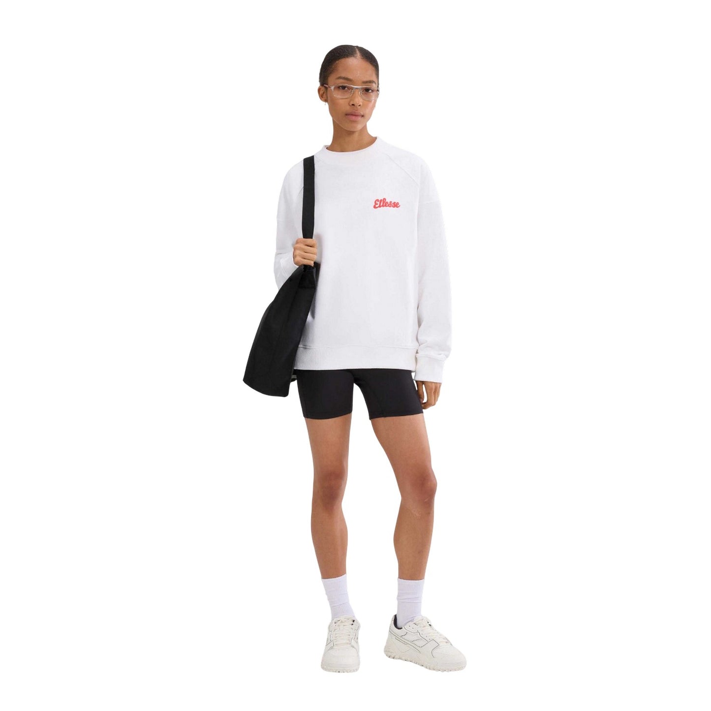 White - Lifestyle - Ellesse Womens-Ladies Lo Sbuffo Sweatshirt