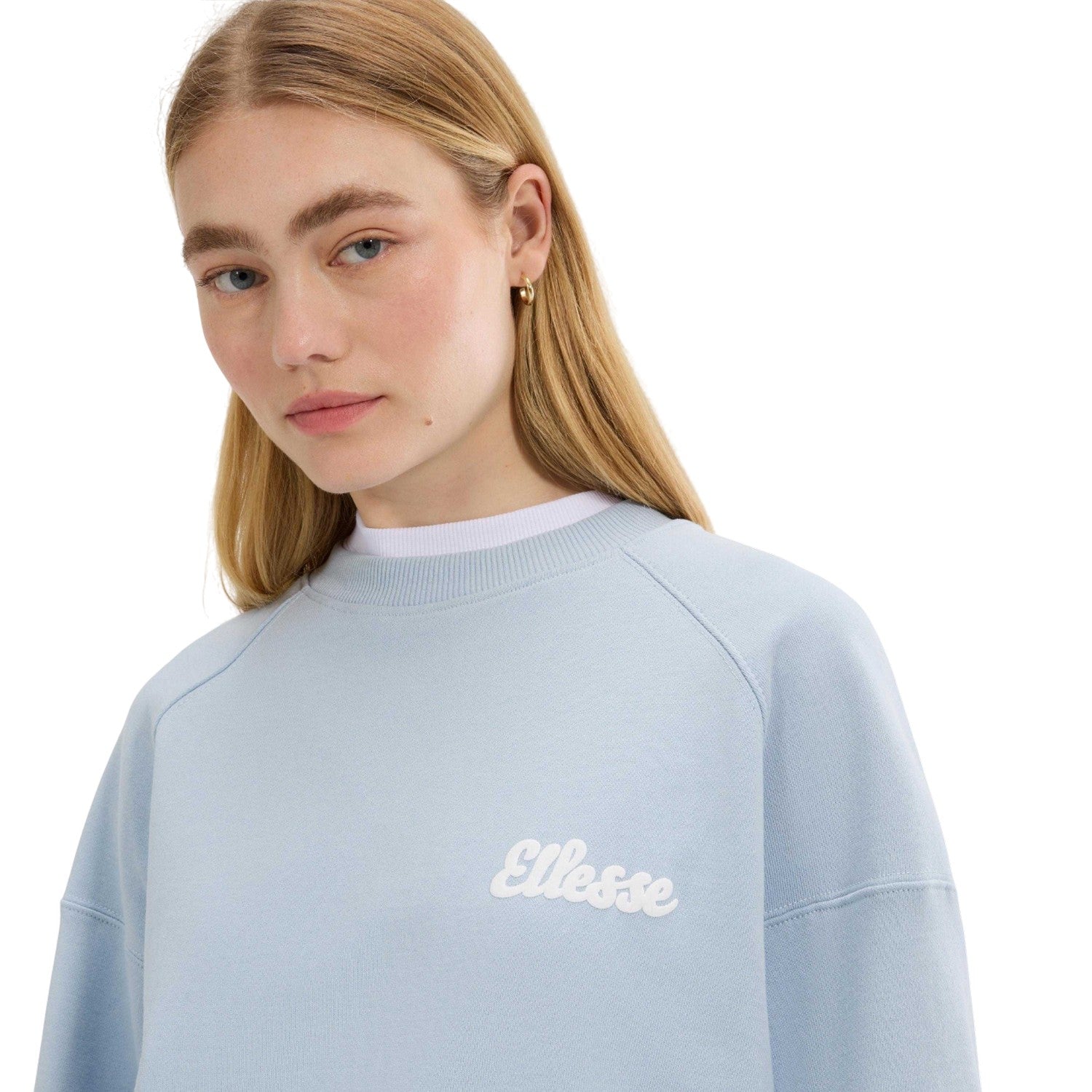 Light Blue - Side - Ellesse Womens-Ladies Lo Sbuffo Sweatshirt