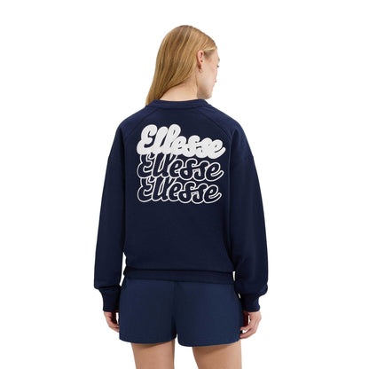 Navy - Back - Ellesse Womens-Ladies Lo Sbuffo Sweatshirt