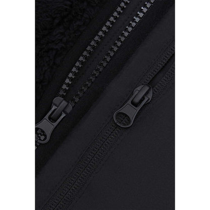 Black - Side - Reebok Womens-Ladies Double Monkey Fleece Jacket