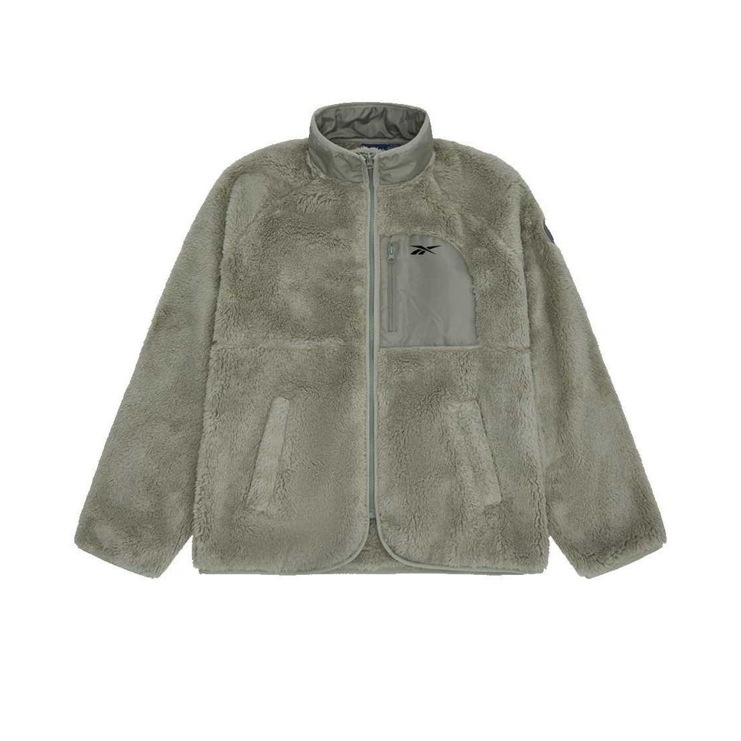 Sage - Front - Reebok Womens-Ladies Double Monkey Fleece Jacket
