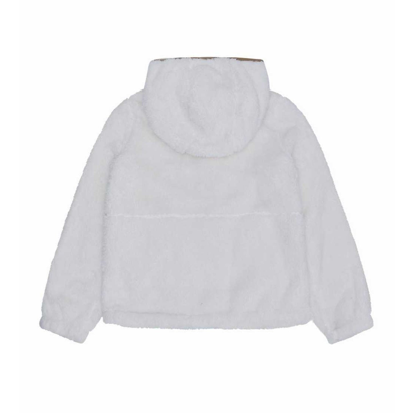 Cream - Back - Reebok Womens-Ladies Double Monkey Fleece Jacket