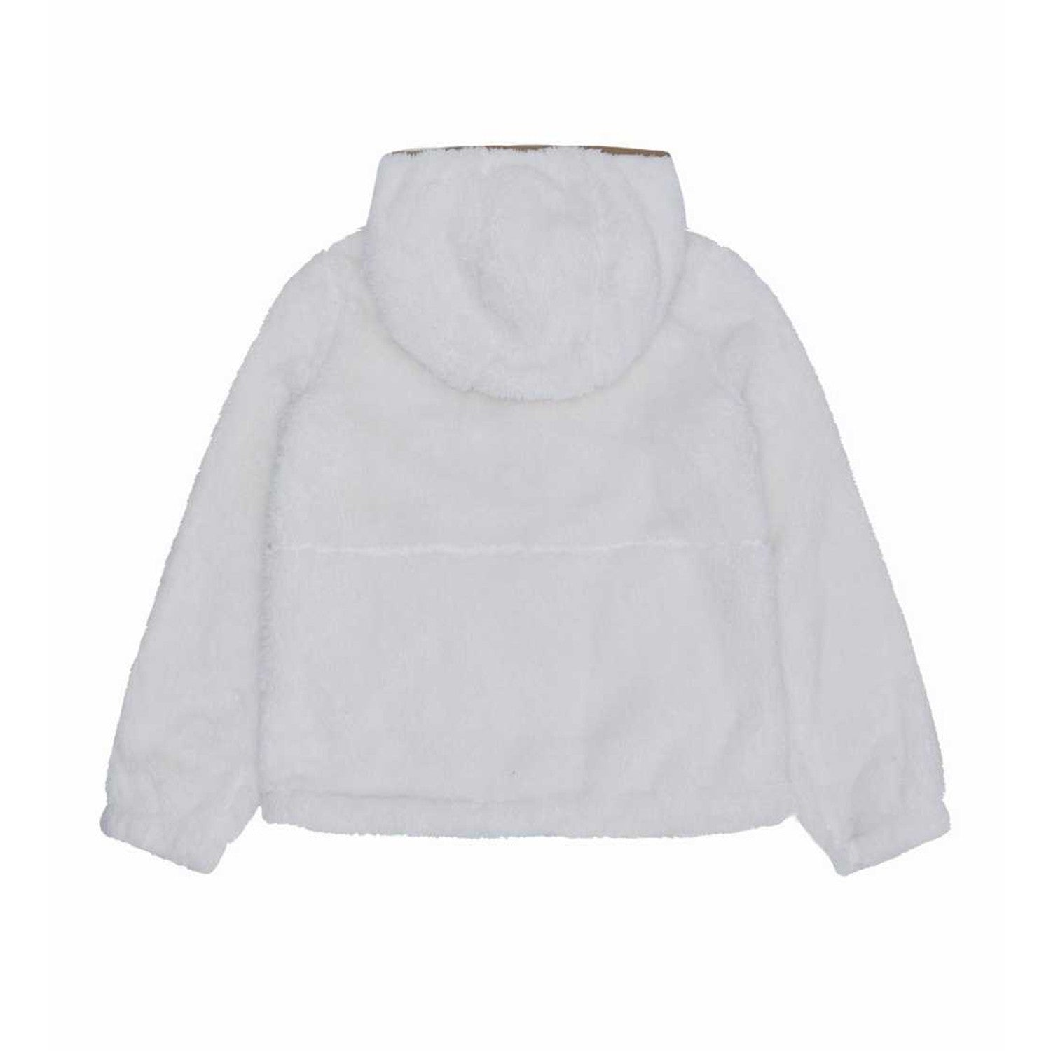 Cream - Back - Reebok Womens-Ladies Double Monkey Fleece Jacket